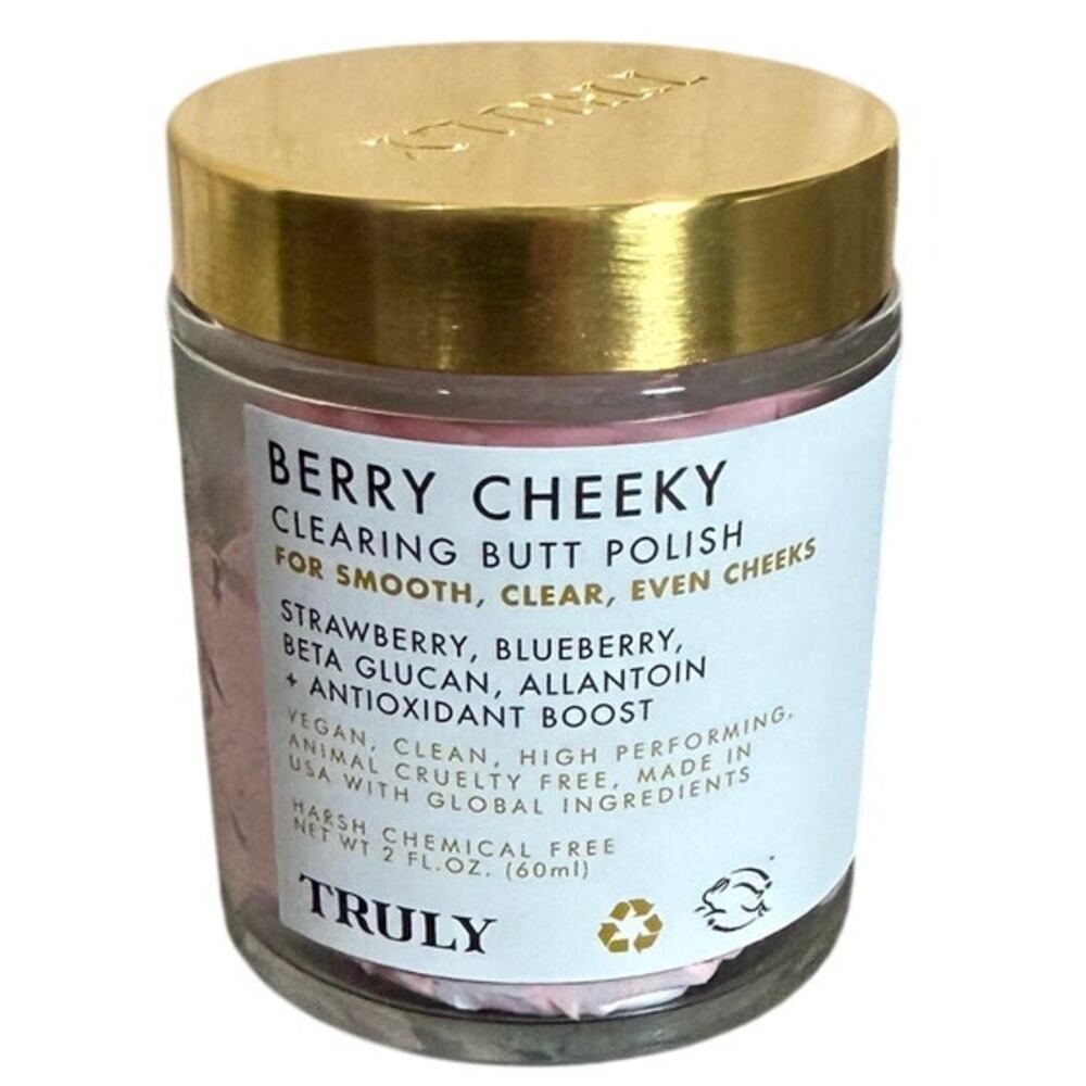 Truly Berry Cheeky Clearing Butt Polish Vegan Whipped Scrub NEW